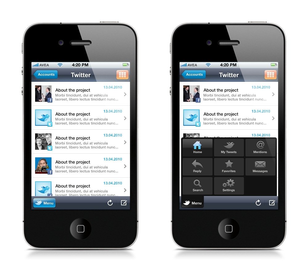 國外手機、平板電腦應(yīng)用軟件界面UI